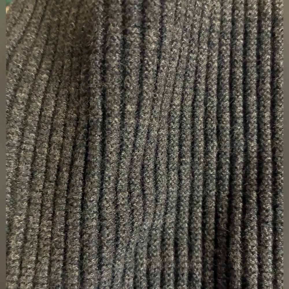 VTG Banana Republic Large Gray 100% Cotton Sweater Ribbed Crewneck Pullover